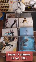 CDs de Zazie - Collection quasi-complète 