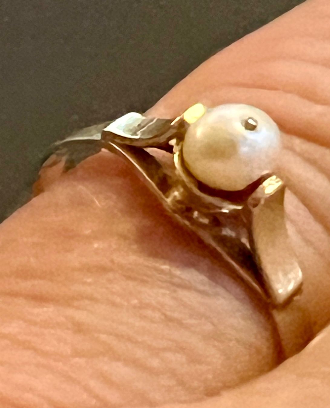 Anelli: Gold-Ring 14K mit Perle – Usato da Chur venduto da Penting1935 9