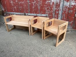 Holzspielmöbel von Peitz, 3er Set, Top Zustand!