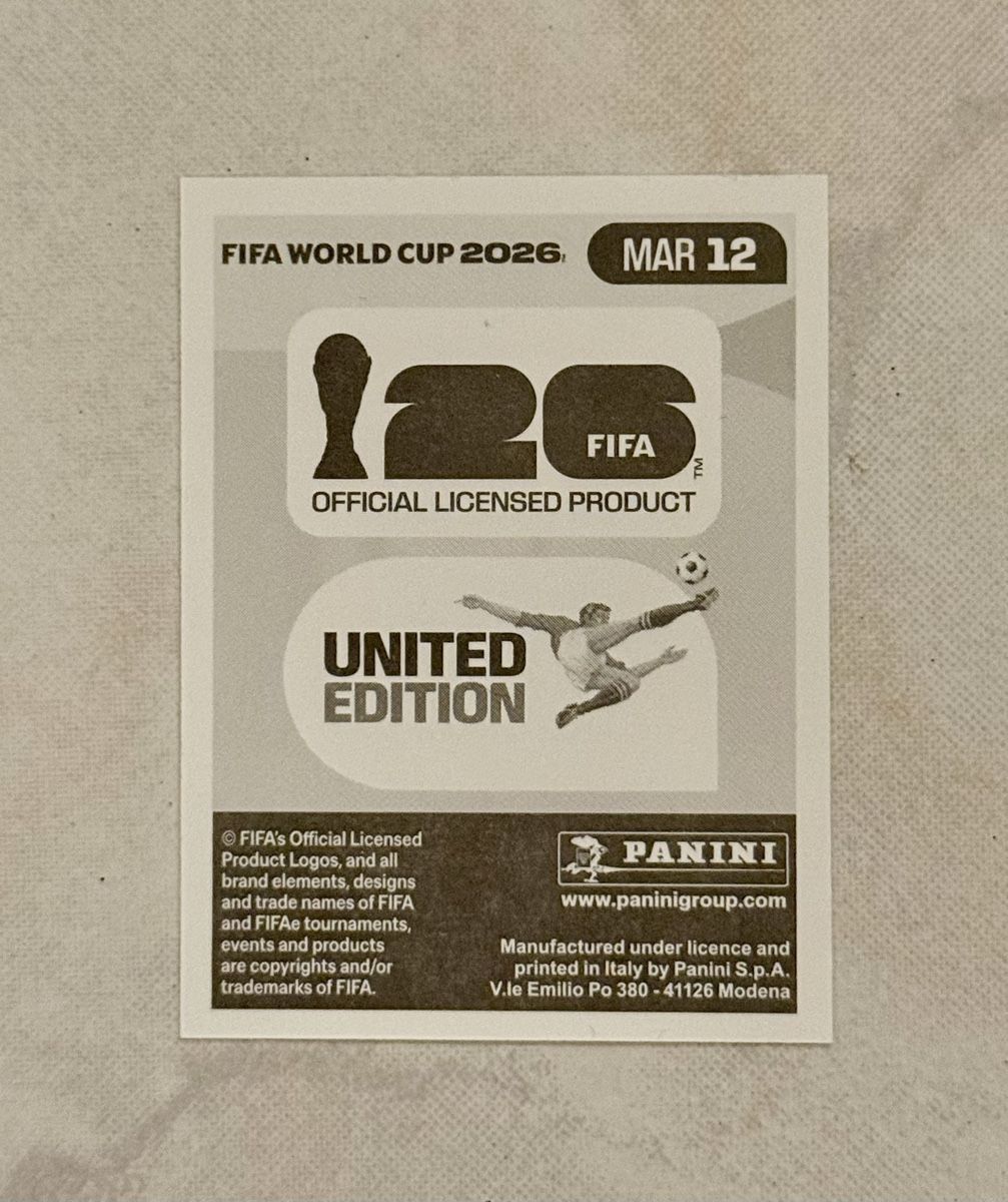 Panini Cartes à collectionner: Panini WM 2026!!! MAR 12 – Neuf (Voir description) à Oberentfelden par NunoLouro 1