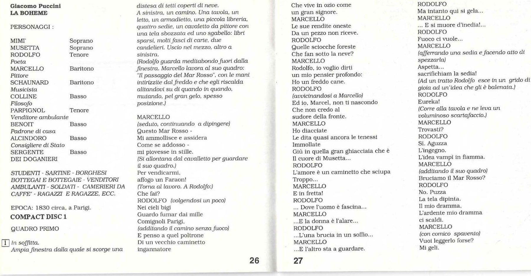 CD: Puccini : La Bohème – Usato da Moehlin venduto da wei_m8l5 3