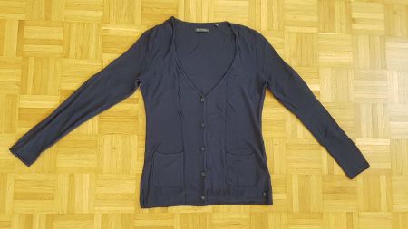 Marc O'Polo Strickjacke mit Knöpfe blau XS Viskose
