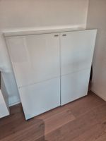 SHINE Wohnmöbel mit 2 Türen, weiss (Glas) ab 1 Franken
