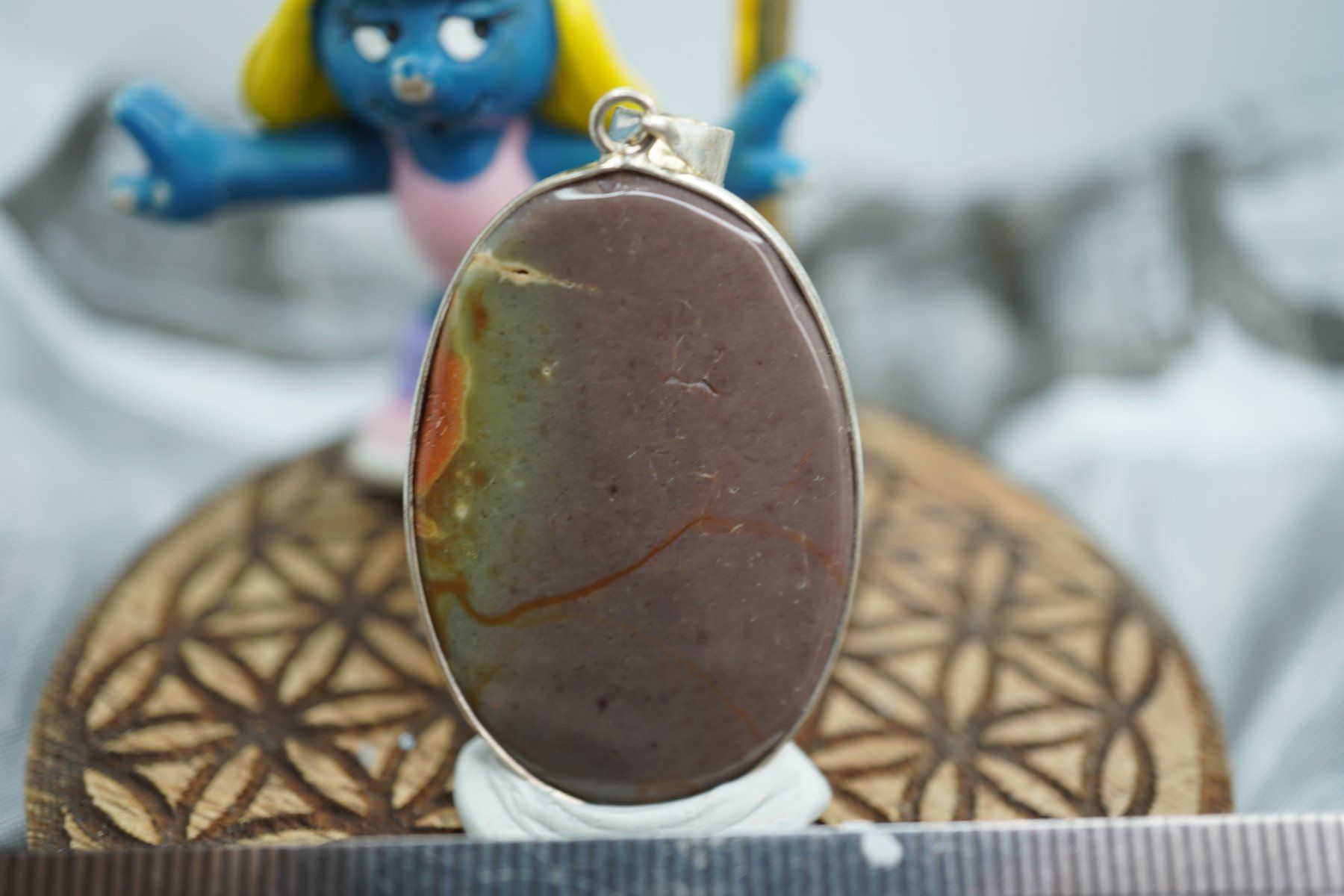 Minerali & Pietre curative: Polychrom  Jaspis   Schmuck Anhänger       ab 1.- Auktion – Nuovo e nell'imballaggio originale da Eschenbach SG venduto da topstone 4