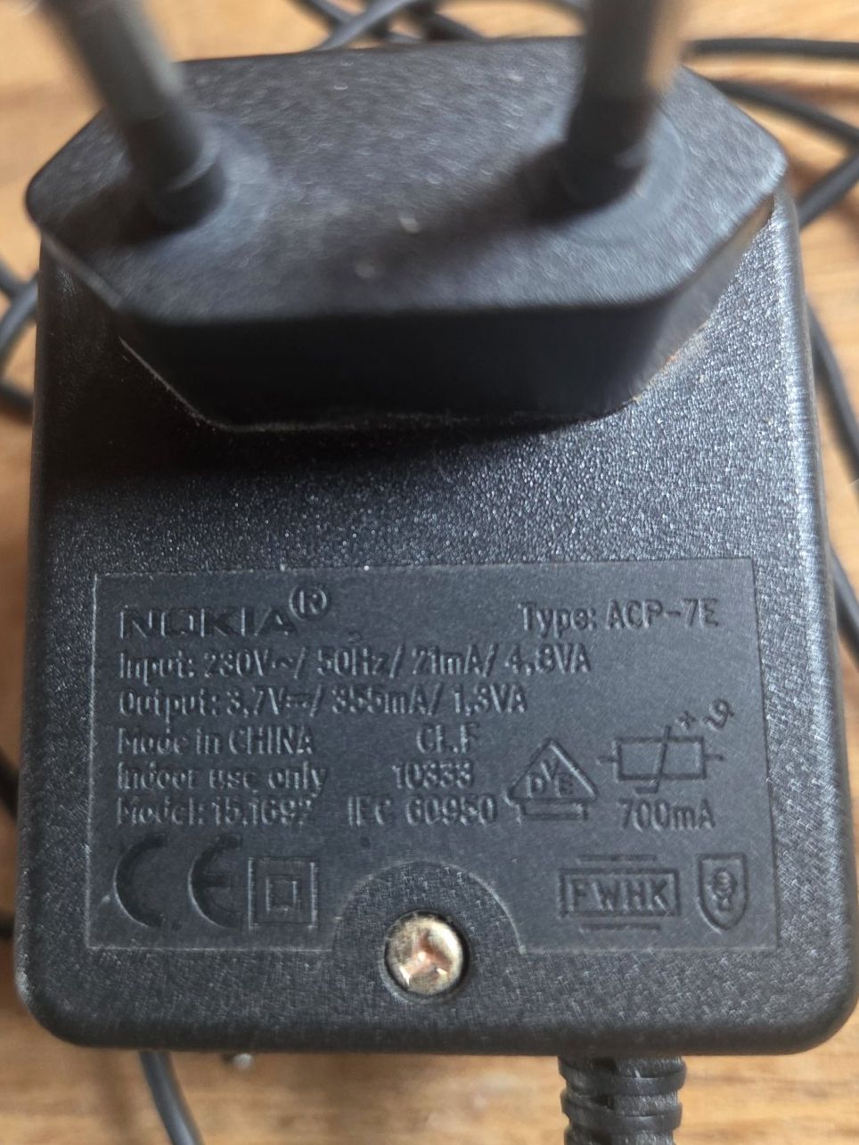Nokia Telefoni cellulari / Smartphones: Nokia Netzteil ACP-7E Ladegerät Model 15.1G92 gebraucht – Usato da Schliern b. Köniz venduto da Evivo 1