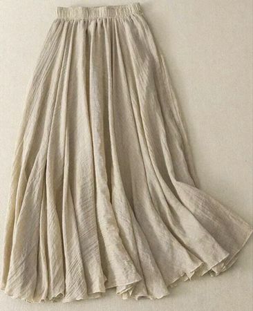 Rock Shein beige Lyocell und Viskose Grösse XL neuwertig