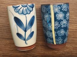 2 Stück Becher aus Japan Keramik