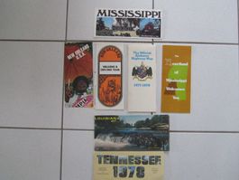 New Orleans, Südstaaten - Landkarten und Prospekte von 1978