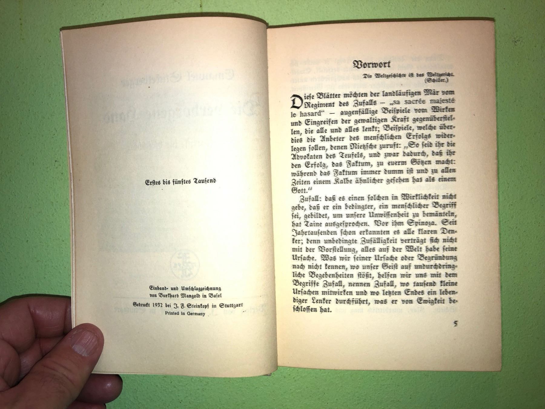 Libri: Emmanuel Stickelberger: Die verborgene Hand. – Usato da Zürich venduto da allp 2