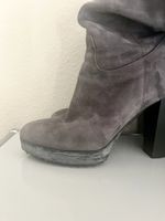 HOGAN Wildleder Stiefel Boots grau 38