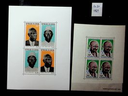 SÉNÉGAL 2 BLOCS DE TIMBRES NEUFS 1969. COTE 10.80 EUROS/U447