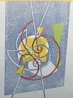 Leo Leuppi Original- Lithographie Abstraktion 1941