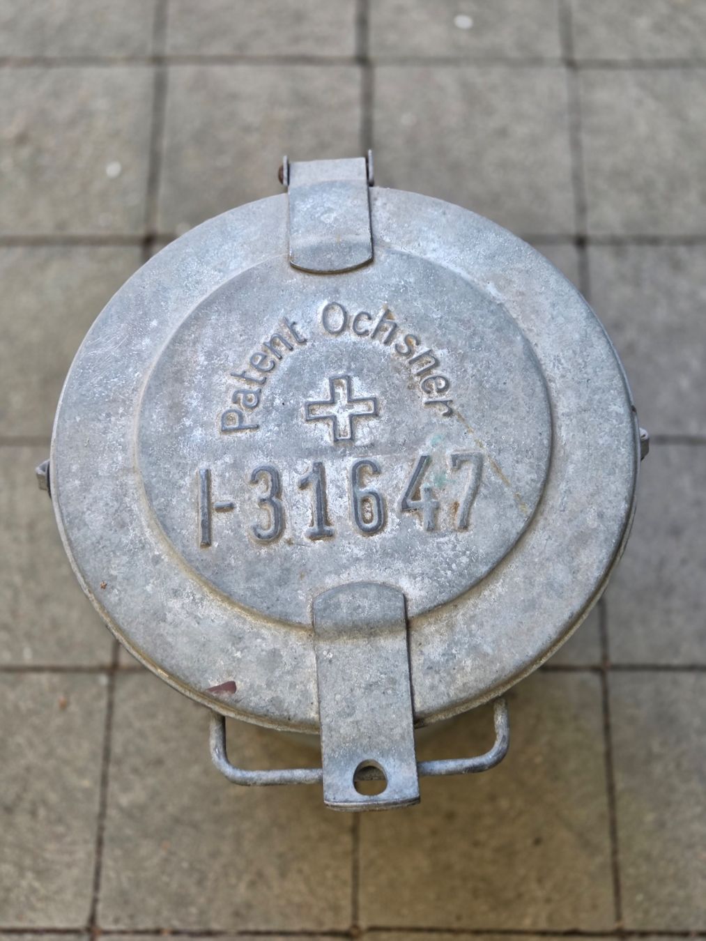Blomus Abfalleimer: Patent Ochsner Abfall Blecheimer – Gebraucht aus Zuerich von Motz0 2