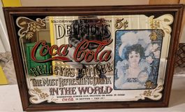 Vintage Coca Cola Spiegel "Lindert Müdigkeit"
