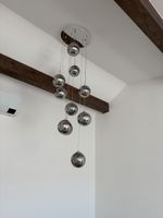 Hängeleuchte mit Glaskugeln modern neuwertig