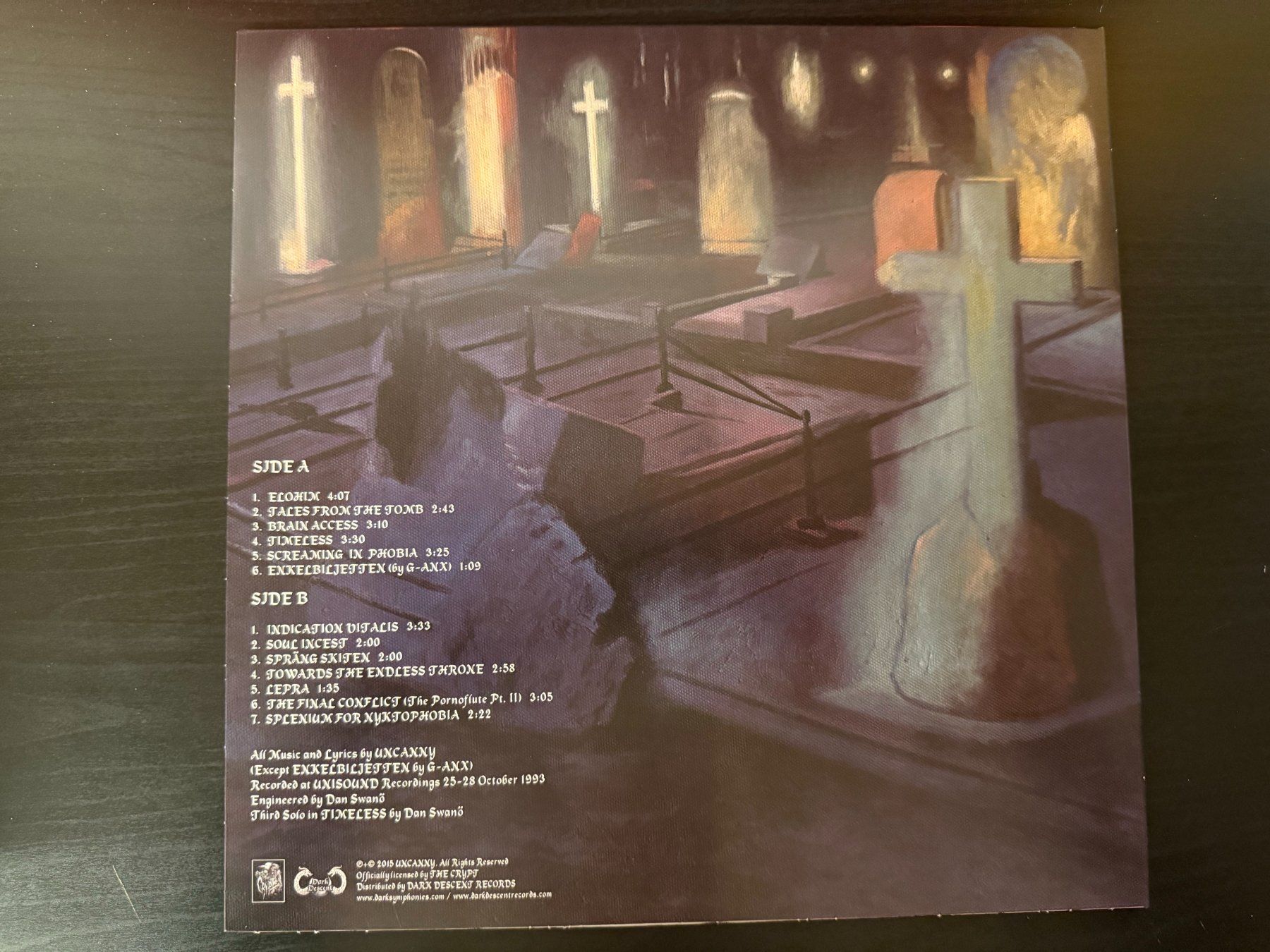 Dischi in vinile: Uncanny – Splenium For Nyktophobia [LP US 2015] – Usato da Tamins venduto da Dark-Skull-Vinyl 1
