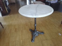 Bistro Tisch mit Marmor platte