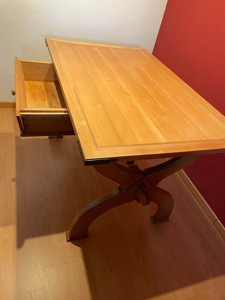 Tavoli: Bauern, Gasthoftisch mit Intarsien – Usato da Eiken venduto da garanoiri 5