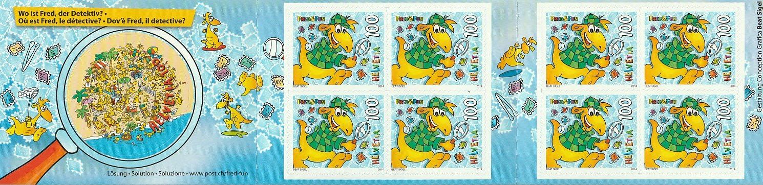 Tutti i francobolli: Postfrisches Markenheftchen Fred & Fun, Frankatur 8.- Fr. – Nuovo (secondo la descrizione) da Zürich venduto da 1BJM5 2
