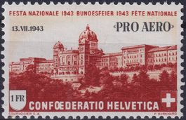 1943, F36 ** (Flugpost-M)postfrische Marke, Kat: 10.-