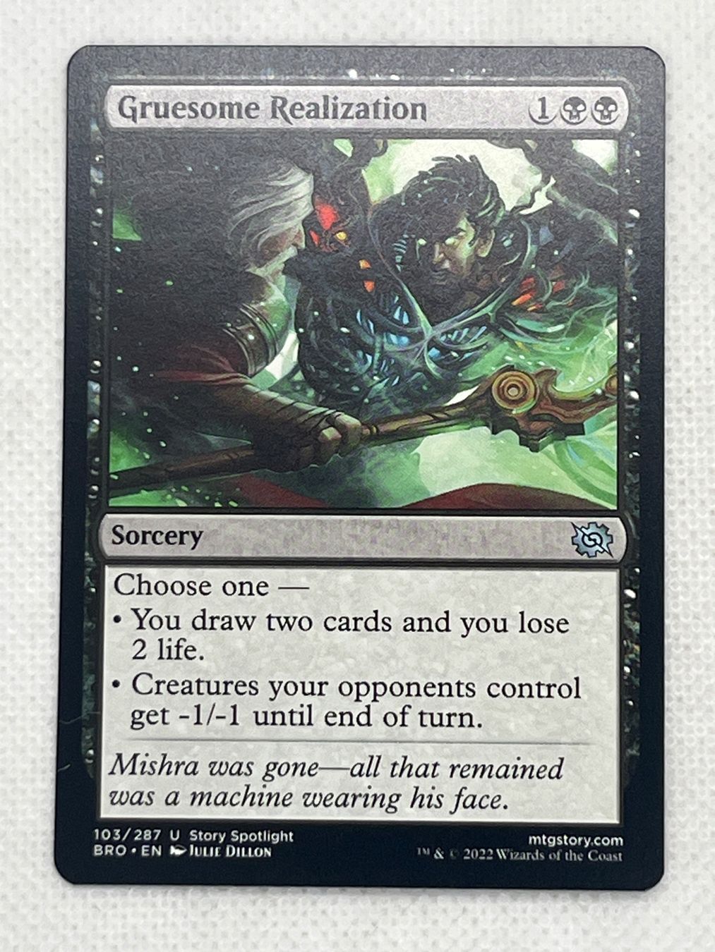 Magic The Gathering Cartes à collectionner: MTG Gruesome Realization BRO 103 Englisch Uncommon – D'occasion à Hinterkappelen par Kim1992