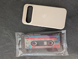 2 Cases Google Pixel 10 Pro XL | beige und Kassetten-Design