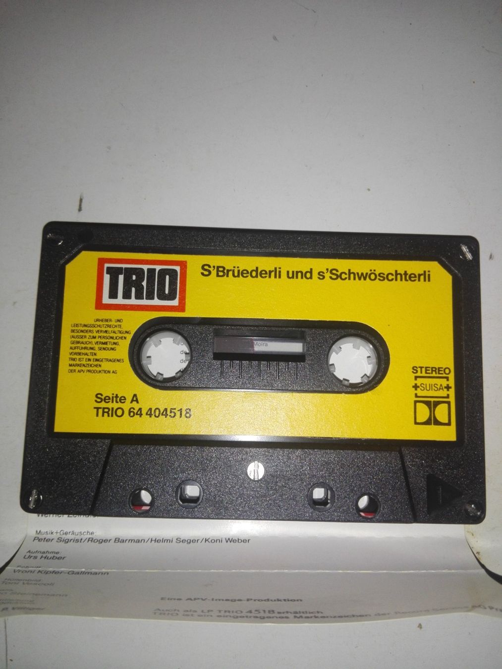 Musicassette: s'Brüederli und s'Schwöschterli & De Schweinehirt    ©'Trio – Usato da St.Gallen venduto da elk2022 4