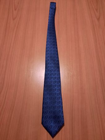 Elegante Krawatte, blau gemustert, Top Zustand