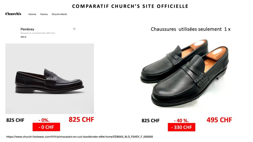 Church's Pembrey semelle en caoutchouc 825 CHF (- 40%) (Nuovo