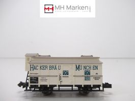 Minitrix 3218 ged. Güterwagen "Hackerbräu" K.Bay.St.B. N