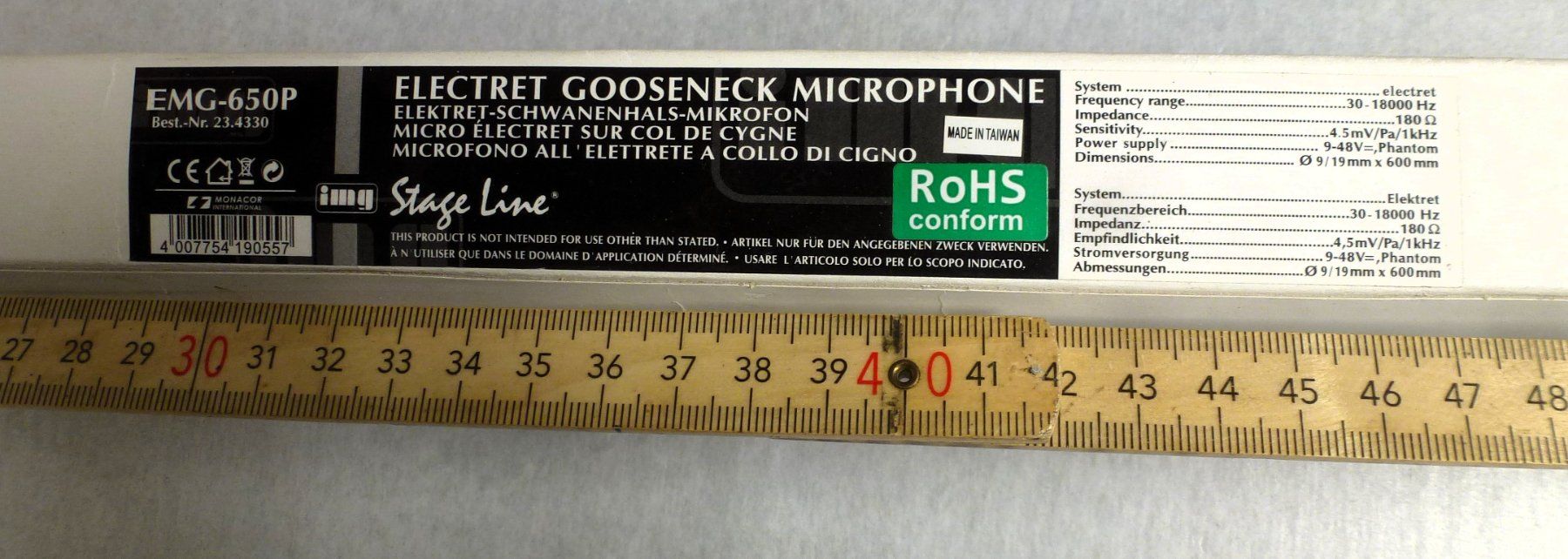 Sennheiser Mikrofone: Stage-Line Mikrofon (fürs Museum) – Defekt aus Murgenthal von B.StM 2