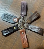 Leder Schlüsselanhänger mit Ihrem Logo – Handarbeit