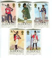 Briefmarken "Uniform". Alderney.