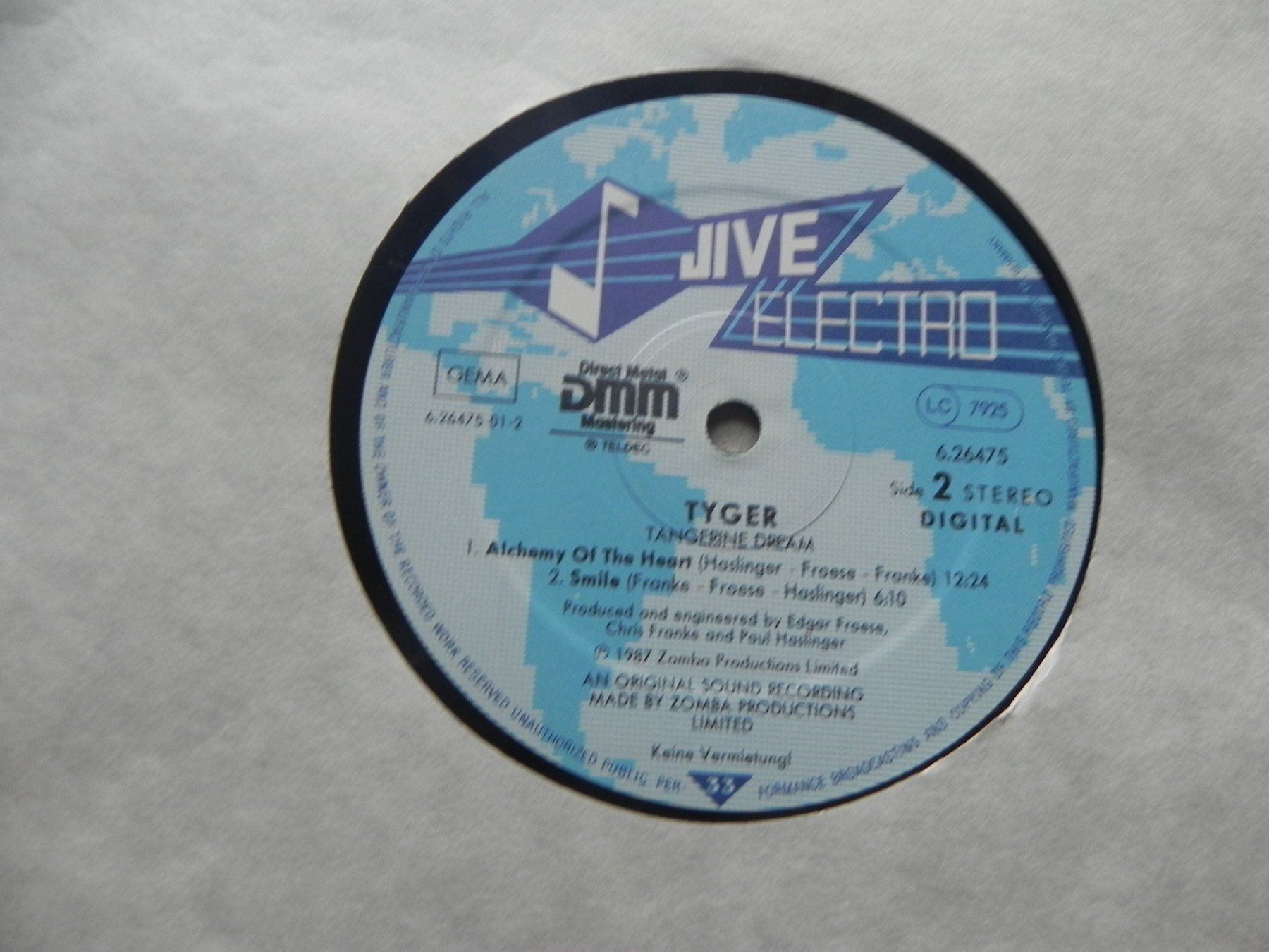 Schallplatten: LP Deutschland Electronic Experimental Tangerine Dream 1987 – Gebraucht aus Siebnen von krimsie 5