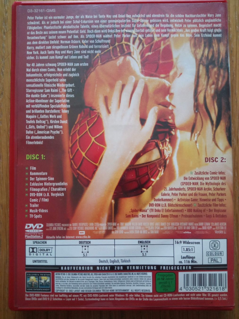 Tutti i DVDs: Spider-Man 2 DVDs - Special Edition mit Bonusmaterial – Usato da Reinach AG venduto da Donramon1 1
