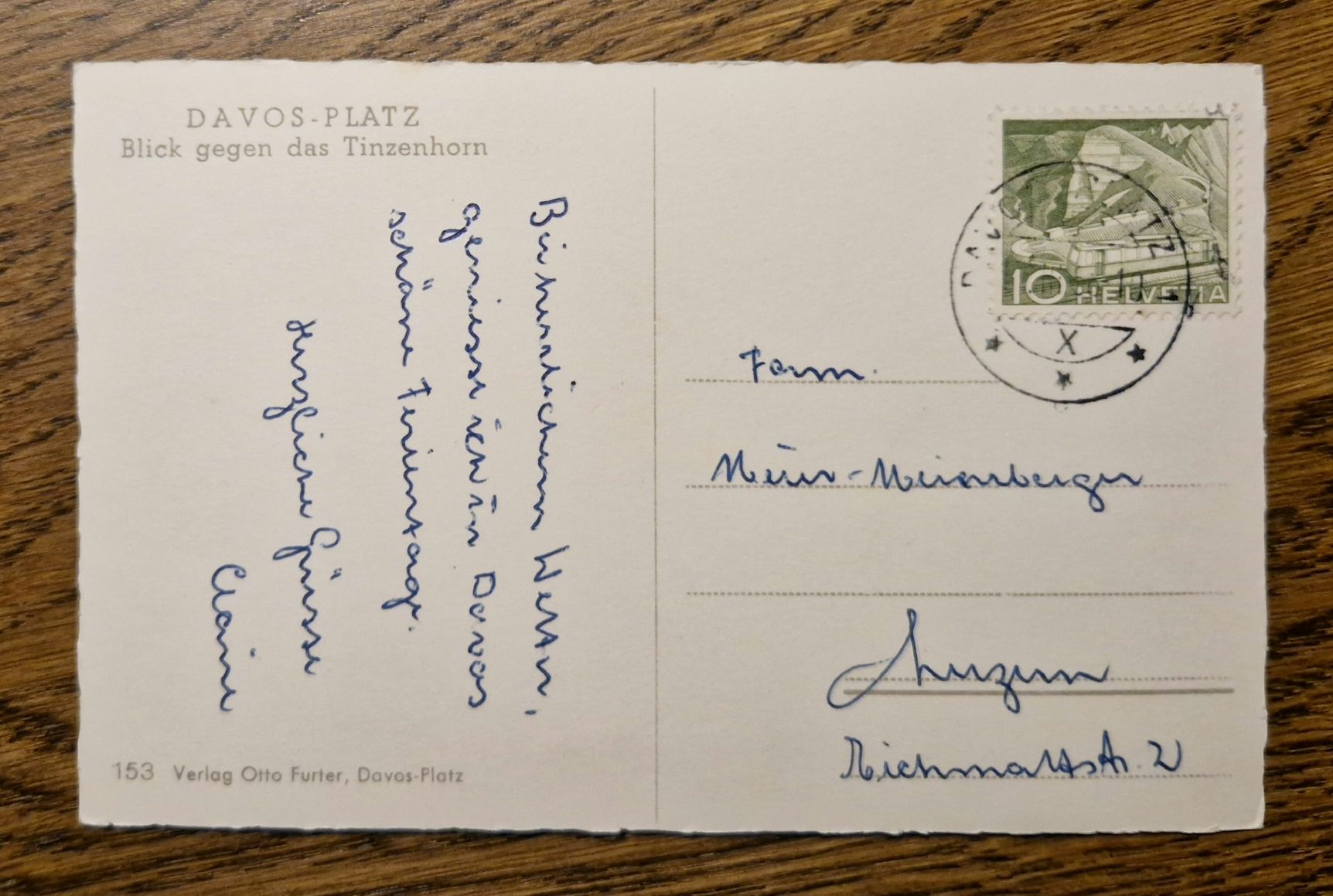Cartoline postali: Davos Platz 1956 – Usato da Ebikon venduto da Donar50 1