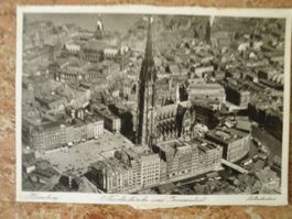 Alte Ansichtskarte Hamburg Nikolaikirche + Innenstadt!