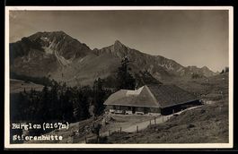 Stierenhütte, Blick auf die Berghütte