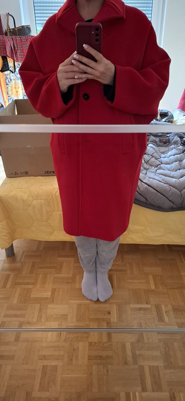 Zara Manteaux: ZARA Wollmantel Oversize in rot – Neuf (Voir description) à Horgen par Sale030 3