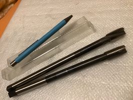 2 Gewindebohrer extralang für M16, NORIS Germany & DC Swiss