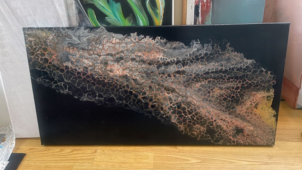 Gemälde: Acryl Pouring 40/80 – Gebraucht aus Trimbach von Alessia75 1