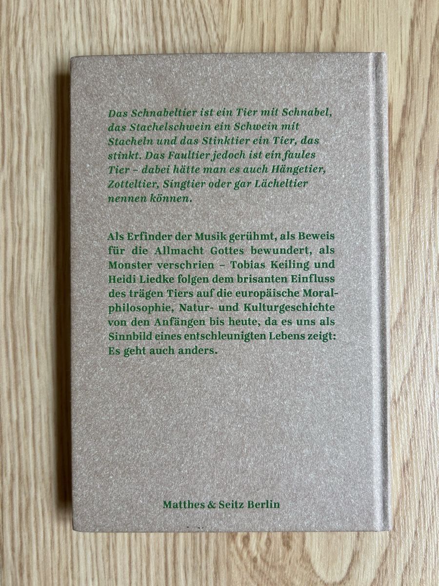 Bücher: Faultiere - Ein Portrait von Keiling & Liedke, Top Zustand – Neu (gemäss Beschreibung) aus Bühler von Schluempfli01 1