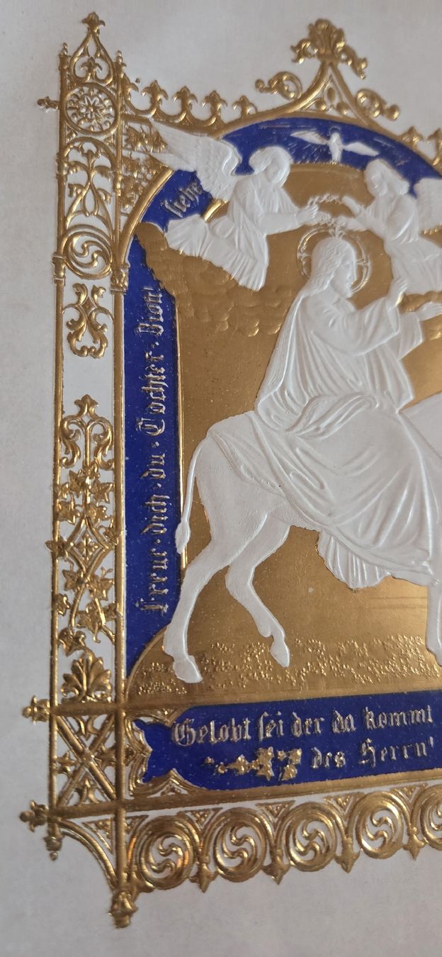 Foto & Immagini: Antikes religiöses Prägebild mit Blattgold – Usato da Rehetobel venduto da hobirot01 3