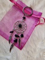 Traumfänger mit Onyx und Flügel Anhänger/Neu