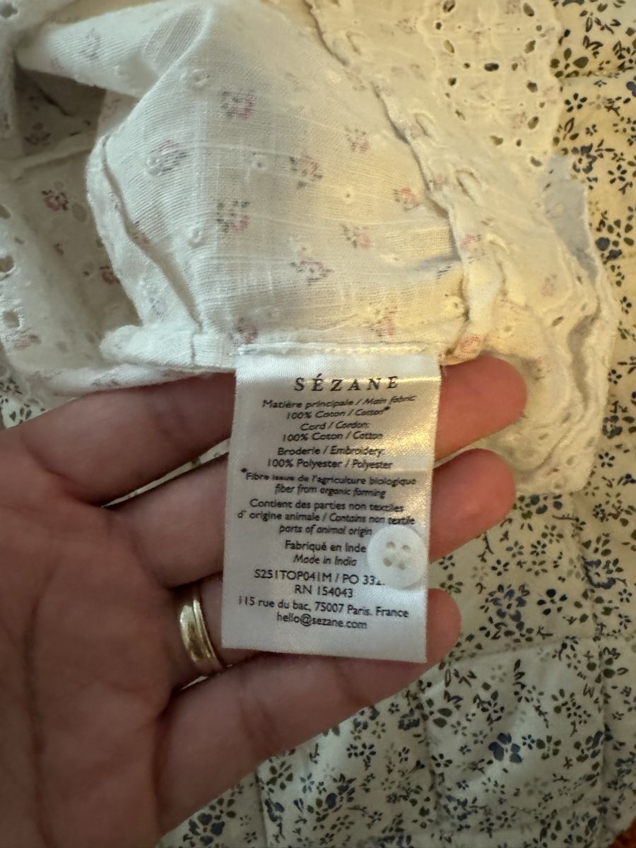 Sezane Top: Sézane Nouri top – Nuovo (secondo la descrizione) da Aarau Rohr venduto da ash_m7hq 3