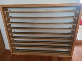 Ausstellvitrine L90 x H70 x T10,5 cm, für Spur N