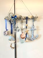 Stranddeko Maritim Deko Schiff Kerzen Muscheln Fensterdeko