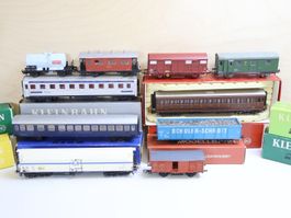 Klein Modellbahn & Co 10 x Wagen - H0 SBB/CIWL/ andere