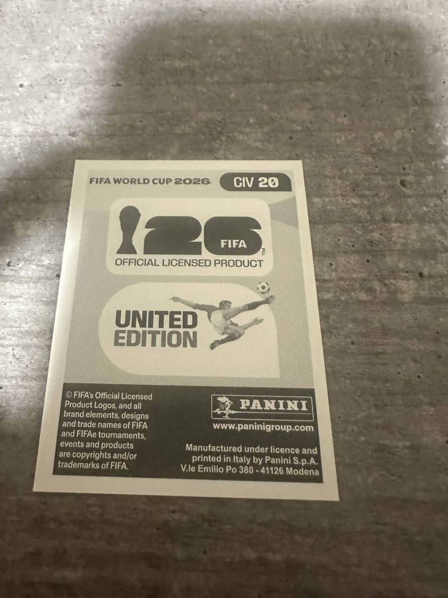 Panini Carte collezionabili: CIV 20 , FIFA WORLD CUP 2026 PANINI  – Nuovo (secondo la descrizione) da Frauenfeld venduto da 1PegPeg1 1