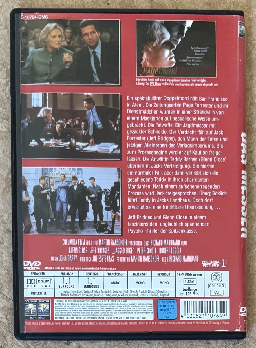 Tous les DVDs: DAS MESSER – Neuf (Voir description) à Dietikon par AndreaSch01 1